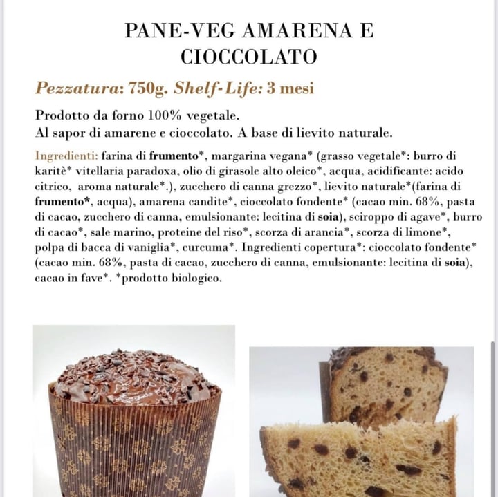 photo of Gelateria Gianni Panettone Vegan Con Cioccolato E Amarene shared by @zianena on  14 Feb 2022 - review