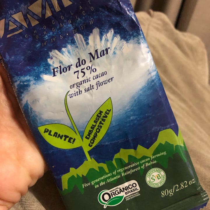photo of AMMA Chocolate AMMA 75% Flor Do Mar shared by @anapaularetuci on  03 Apr 2022 - review