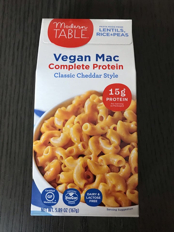 photo of Modern Table Vegan Mac Classic Cheddar Style shared by @dianna on  14 Mar 2019 - review