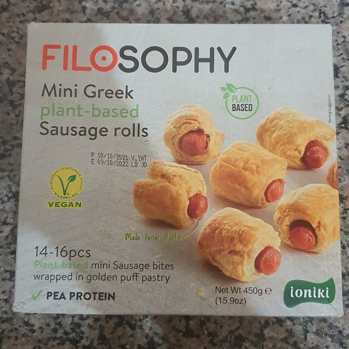photo of Filosophy Mini Greek plant-based Sausage rolls shared by @aaronjooste on  07 Mar 2022 - review