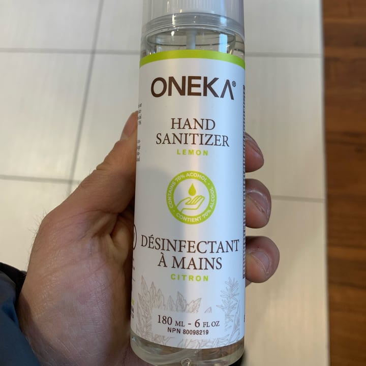 photo of Oneka Elements Hand sanitizer shared by @isafaciano on  21 Nov 2021 - review