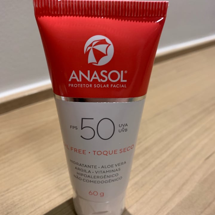 photo of Anasol Protetor Solar Facial Fps 50 shared by @cr-vegan on  16 Oct 2022 - review