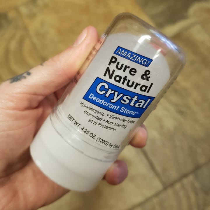 photo of Crystal Deodorant Stone Pure & Natural Crystal Deodorant Stone shared by @metalmel666 on  21 Oct 2022 - review