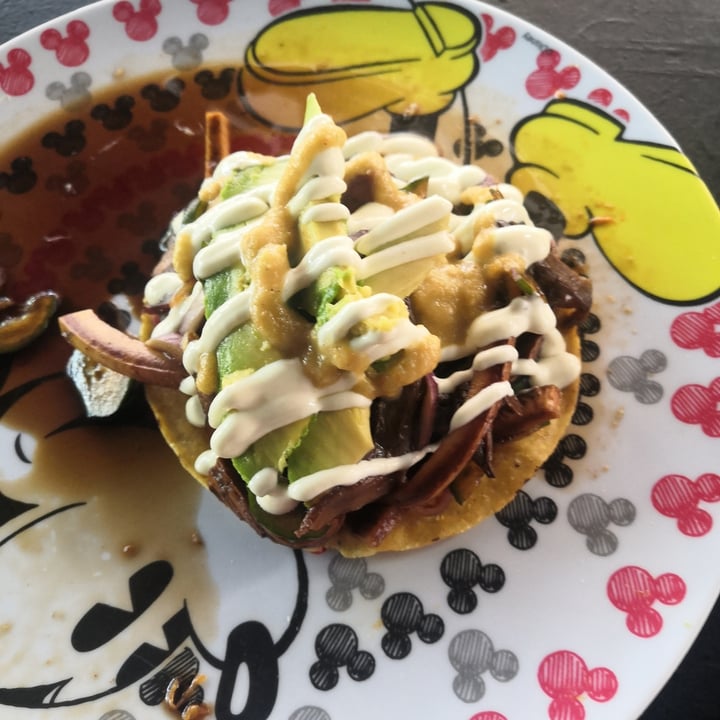 photo of Paxil - Plant Based Seafood Tostada Con Aguachile Negro shared by @brujakosmica on  08 Apr 2022 - review