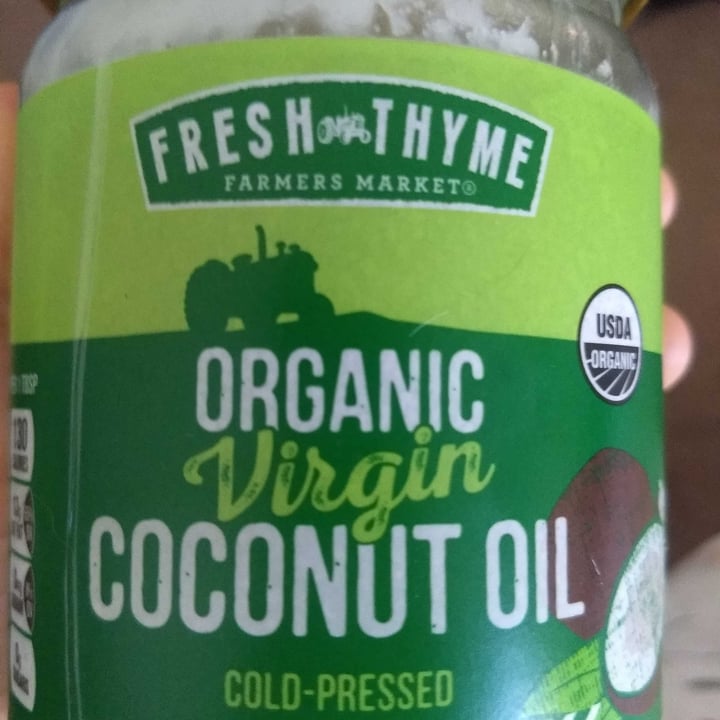 photo of Fresh Thyme Market Organic coconut oil shared by @jzbreunig on  12 Jun 2020 - review