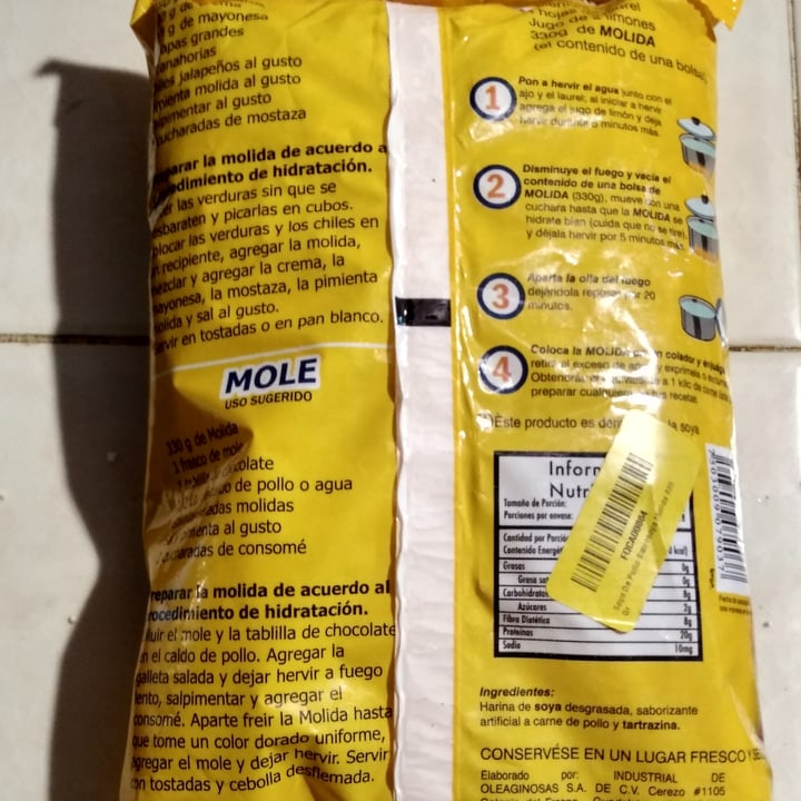 review photo of Molida Soya Texturizada Sabor Pollo shared by @karlos2021 on 27 Sep 2021 - review
