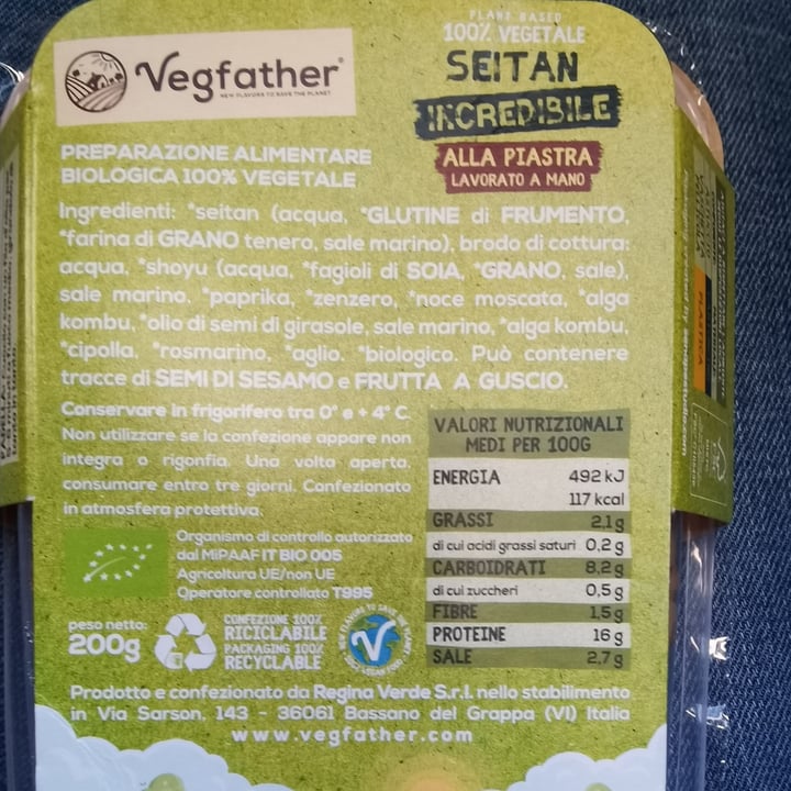 photo of Vegfather Seitan Alla Piastra shared by @silvia6 on  16 Apr 2022 - review