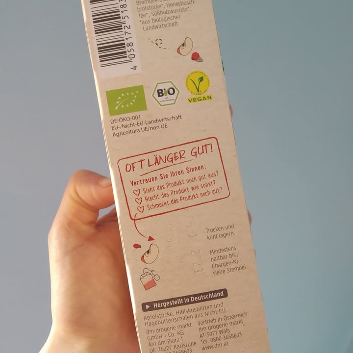 review photo of dmBio Milder Früchte Tee shared by @suze7 on 15 Mar 2022 - review