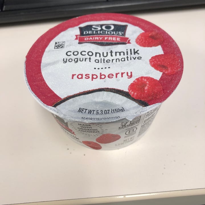 photo of So Delicious Dairy Free coconut yogurt raspberry shared by @irmaroman64 on  20 Jul 2022 - review