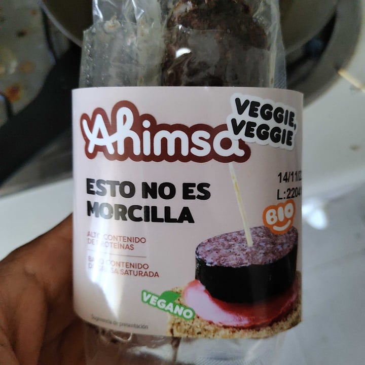 photo of Ahimsa Bio Morcilla Vegetal Burgos shared by @alengendro on  10 May 2022 - review