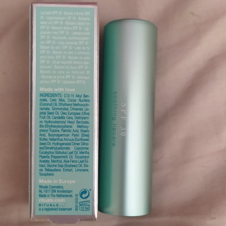 photo of Rituals Soothing lipcare shared by @atramveggie on  29 Jun 2021 - review