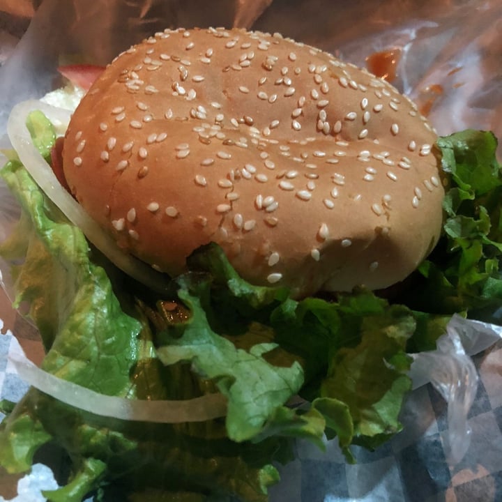 photo of Navegando vegan food Hamburguesa shared by @anafalcon on  30 May 2021 - review