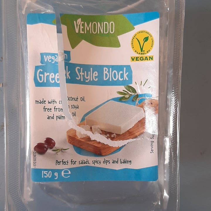 photo of Vemondo Vegan Greek Style Block shared by @rross14 on  19 Apr 2022 - review