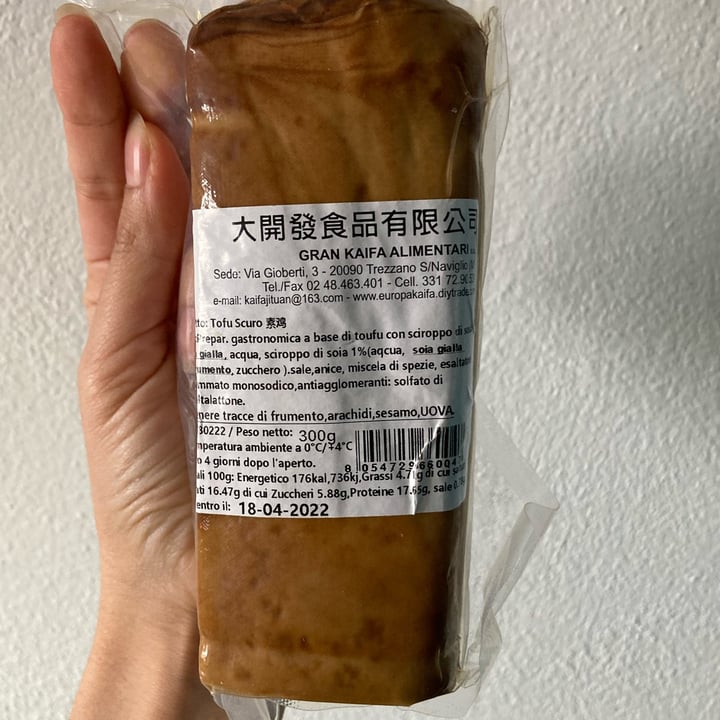 photo of Gran Kaifa Alimentari srl Tofu scuro shared by @giucig on  19 Jul 2022 - review