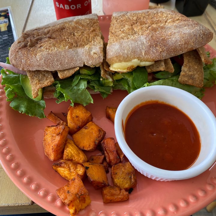 review photo of Verde Amor zona esmeralda Torta De Milanesa Vegana shared by @michdmz on 15 Aug 2021 - review