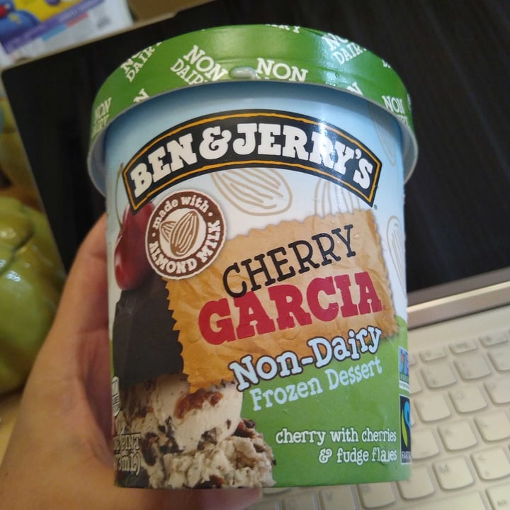 photo of Ben & Jerry's Cherry Garcia Non-Dairy Frozen Dessert shared by @biancavegan on  17 Nov 2021 - review