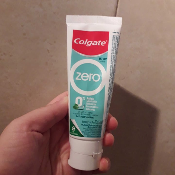 photo of Colgate Zero Gel Transparente Hierbabuena shared by @camilatikle on  18 Jan 2022 - review