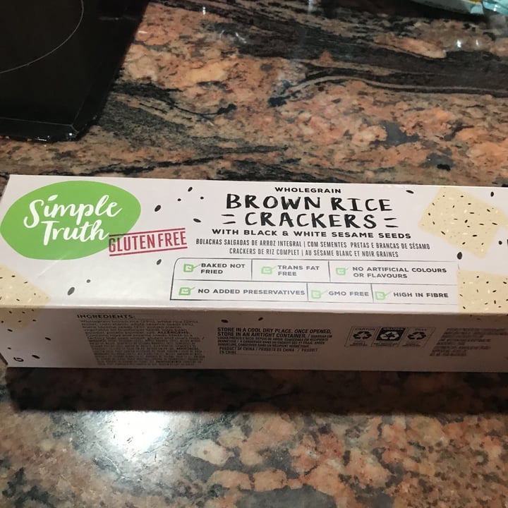 photo of Simple Truth Brown Rice Crackers shared by @jancox on  24 May 2021 - review