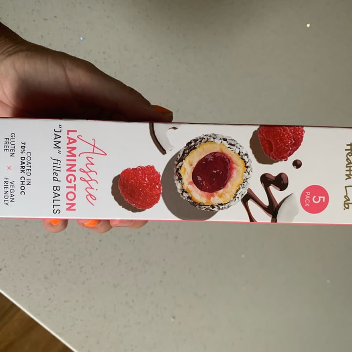 photo of Health Lab Aussie Lamington 'Jam' filled Balls shared by @justineswhitsundays on  28 Nov 2021 - review