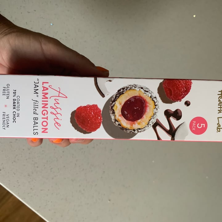 review photo of Health Lab Aussie Lamington 'Jam' filled Balls shared by @justineswhitsundays on 28 Nov 2021 - review