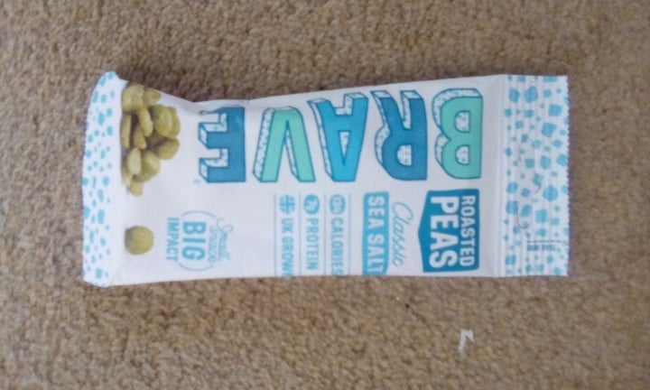 photo of Brave Roasted peas salt and vinegar shared by @chocchick on  09 Apr 2020 - review