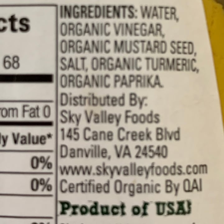 review photo of Organicville Yellow mustard shared by @inkymycat on 29 Aug 2021 - review
