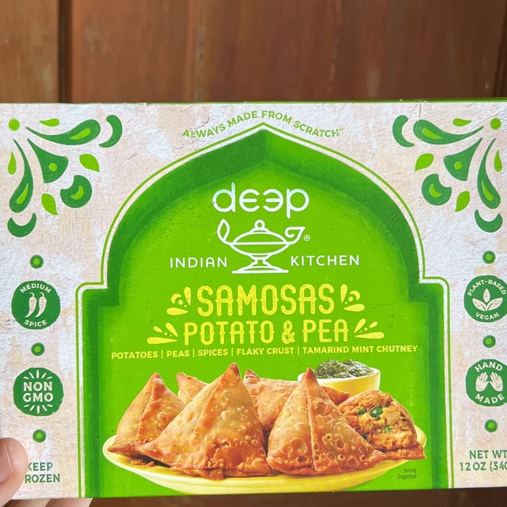 review photo of Deep Indian Kitchen Potato & Pea Samosas shared by @annielufkin on 04 Apr 2022 - review
