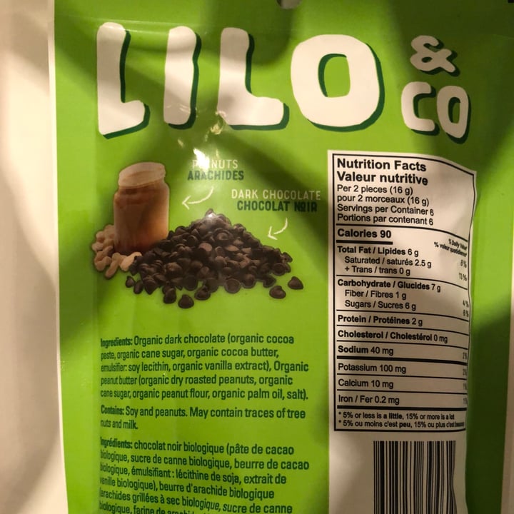 photo of Lilo & Co  Lilo Dark Chocolate Peanut Butter Cups shared by @andiecoconut on  11 Feb 2021 - review