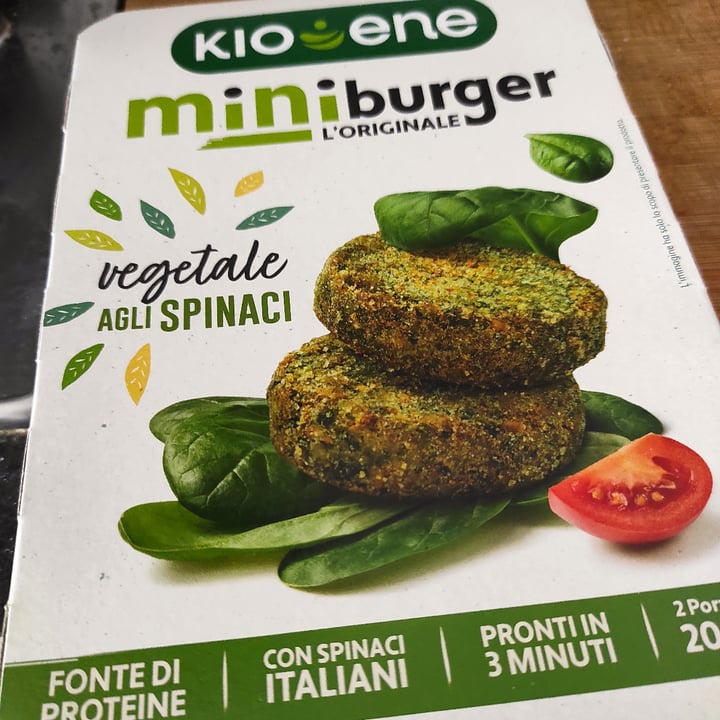 photo of Kioene Mini Burger Vegetale Agli Spinaci shared by @esterrome on  25 Apr 2022 - review