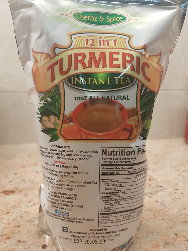 review photo of Cherbz & Spice 12 In 1 Turmeric Tea shared by @charmaine on 28 Dec 2019 - review