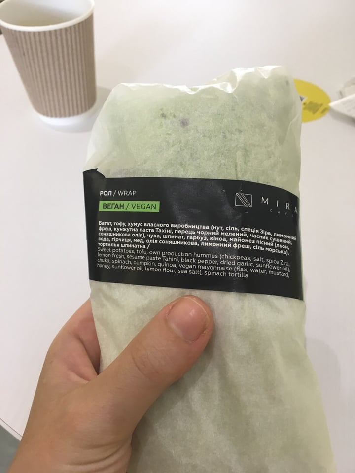 review photo of MIRA cafe Vegan Wrap shared by @baliveganguide on 01 Jun 2019 - review