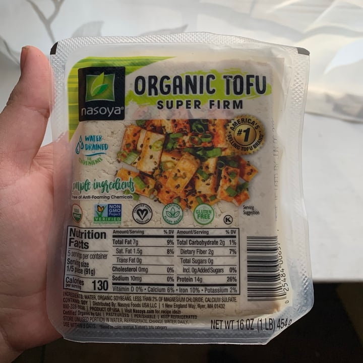 photo of Nasoya Organic tofu shared by @jupiter on  07 Apr 2021 - review