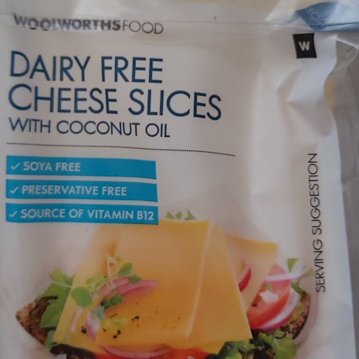 photo of Woolworths Food Dairy Free Cheese Slices shared by @jolenecollier on  21 Sep 2021 - review