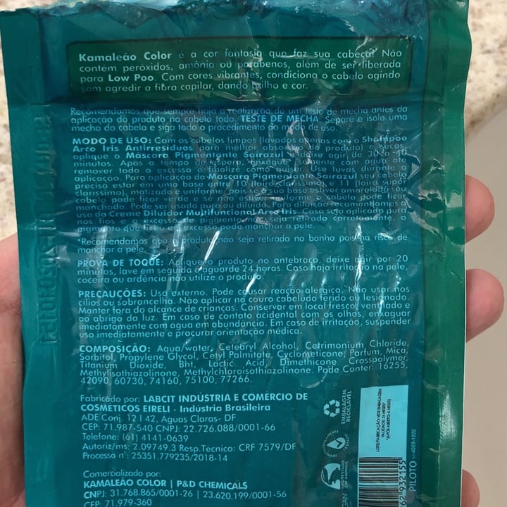 review photo of Kamaleão Color Máscara pigmentante saíra azul shared by @tamirishp on 06 Mar 2022 - review