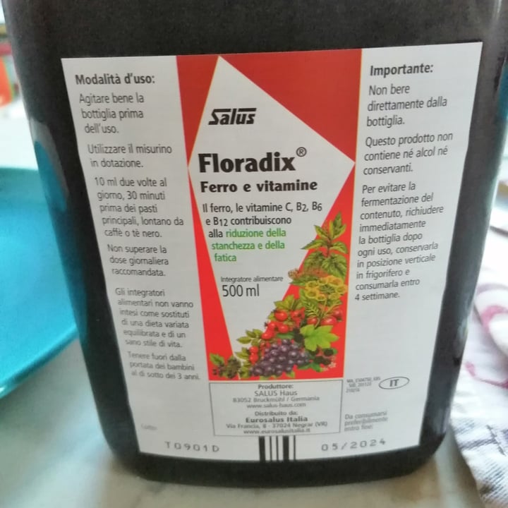 photo of Floradix Floradix Comprimidos Hierro+Vitaminas shared by @fedevegana on  09 Mar 2022 - review