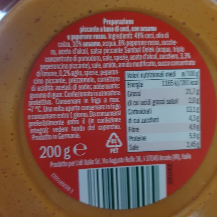review photo of My Best Veggie Hummus Piccante shared by @lucibreizh on 04 Jul 2022 - review