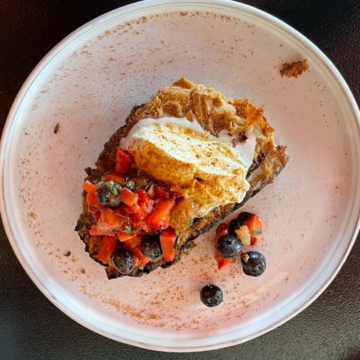 photo of Brik cafe Vegan French Toast shared by @twohappyrescuemutts on  21 Aug 2021 - review
