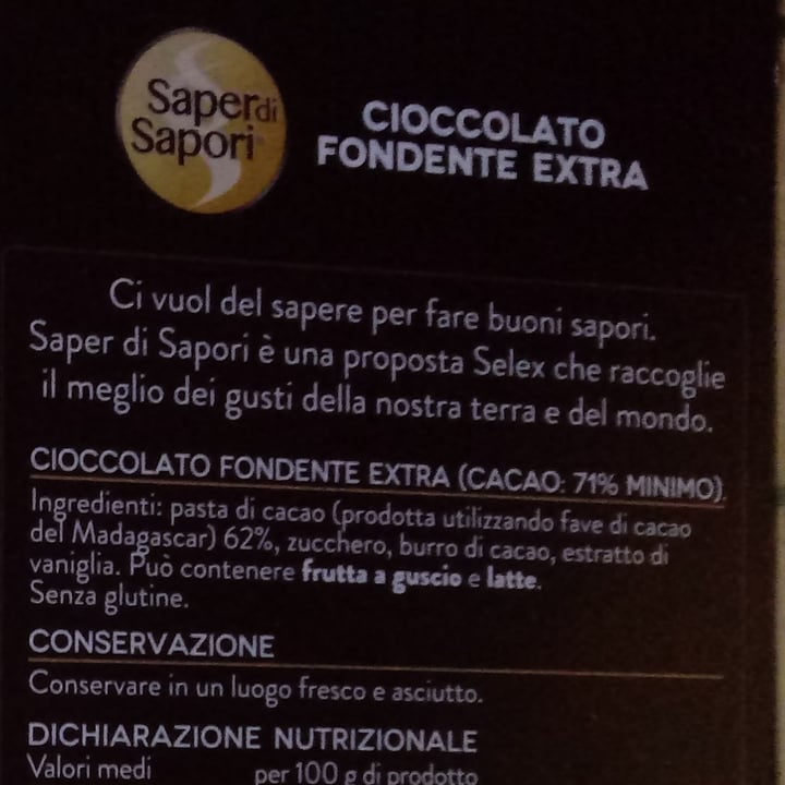 photo of Saper di Sapori  Cioccolato fondente extra 71% Madagascar shared by @lapao on  19 Nov 2021 - review