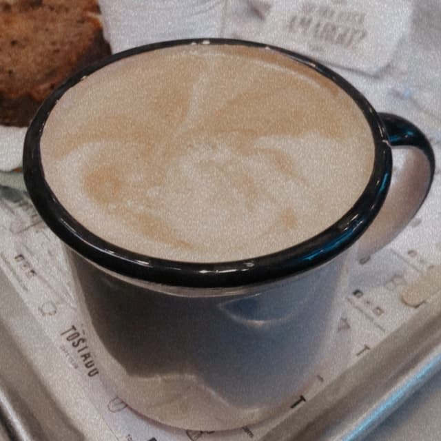Foto do prato “Cafe con leche de coco”