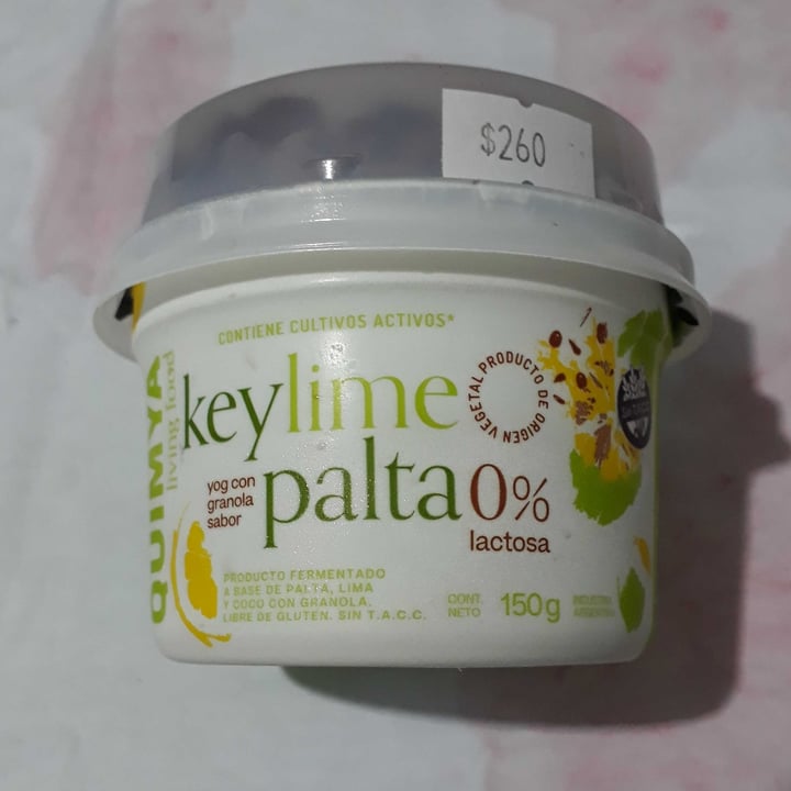 photo of Quimya Yogur con Granola Keylime Palta shared by @lucavegano on  21 Mar 2022 - review