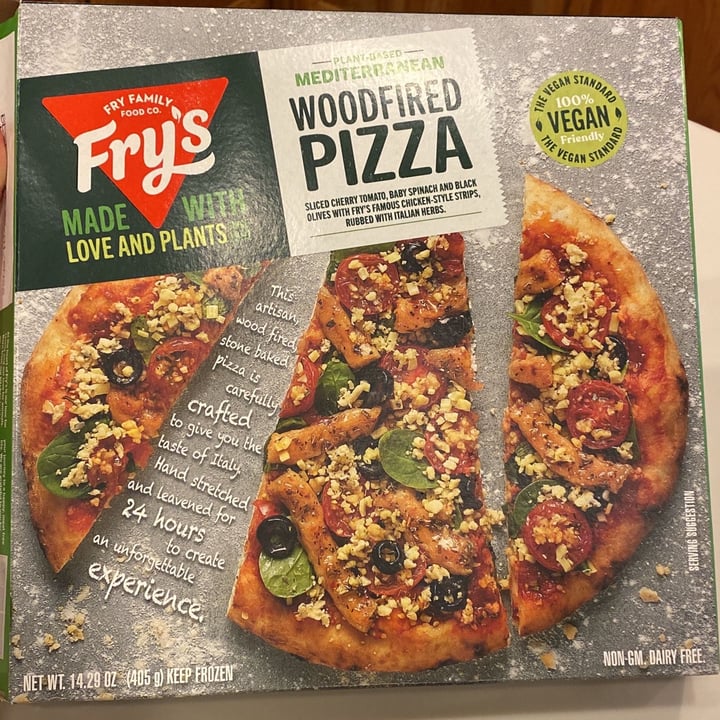 photo of Fry's Family Food Mediterranean Woodfired Pizza shared by @iedavegan on  11 Oct 2021 - review