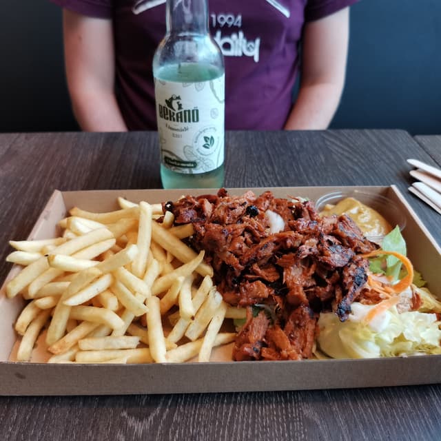 Foto do prato “Pulled pork plate”