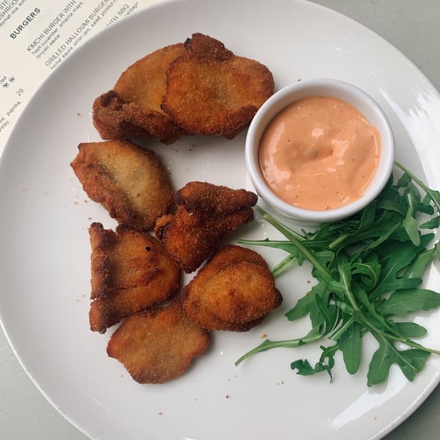 Photo of the dish “Breaded Oyster Mushrooms (appetizer)”