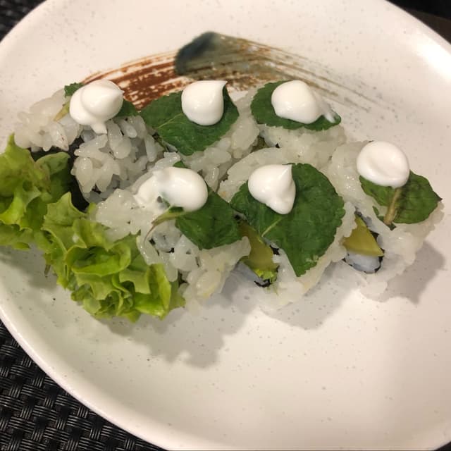 菜肴“Daikon&mint roll”的照片