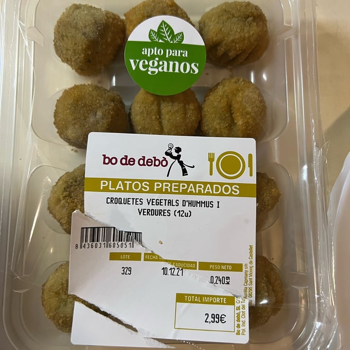 photo of Bo de debò Croquetas Veganas Hummus Y Verduras shared by @giulia20 on  30 Nov 2021 - review