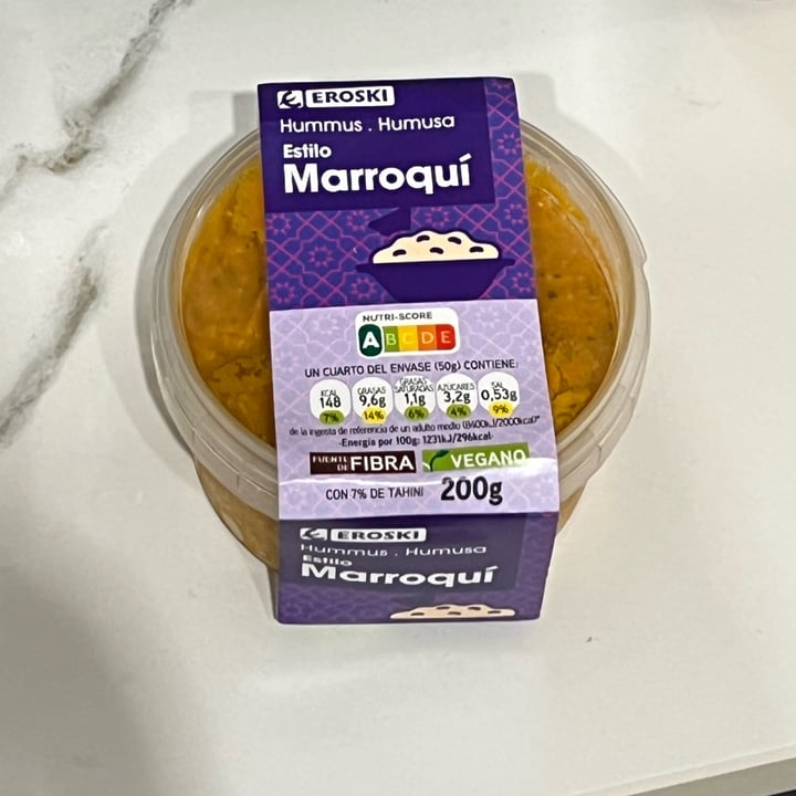 photo of Eroski Hummus estilo Marroqui shared by @tsampsol on  04 Oct 2022 - review