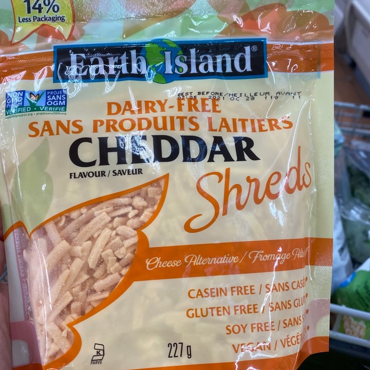 photo of Earth Island Cheddar Shreds shared by @buzelders on  27 Jun 2021 - review