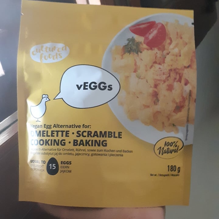 photo of Cultured Foods Vegan Egg Alternative For Omelette, Scramble, Cooking, Baking shared by @martabrando on  28 Jul 2022 - review
