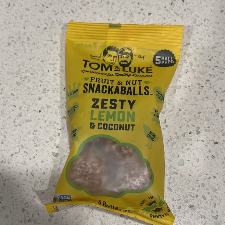 photo of Tom & Luke Fruit & Nut Snackaballs Zesty Lemon & Coconut shared by @daphnet on  03 Jul 2022 - review