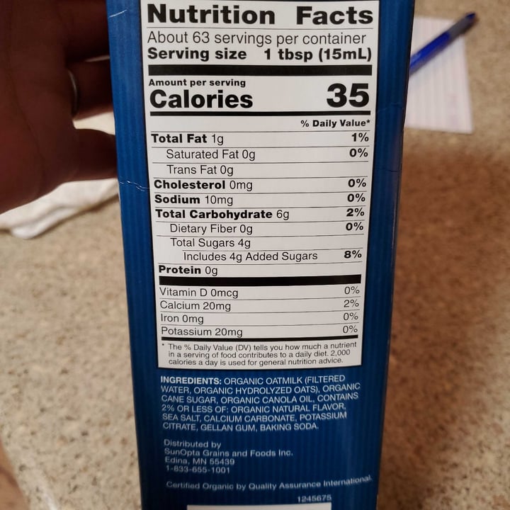 review photo of Sown Organic Oat Creamer Vanilla shared by @4thepiggies on 02 Feb 2022 - review